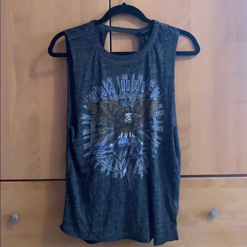 Van Halen Muscle Tee with Open Back - Forever 21